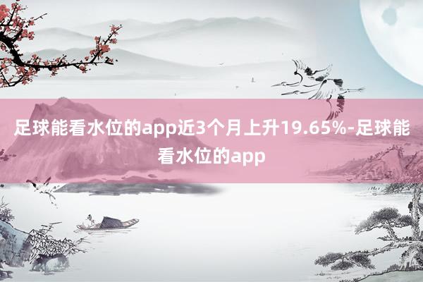 足球能看水位的app近3个月上升19.65%-足球能看水位的app