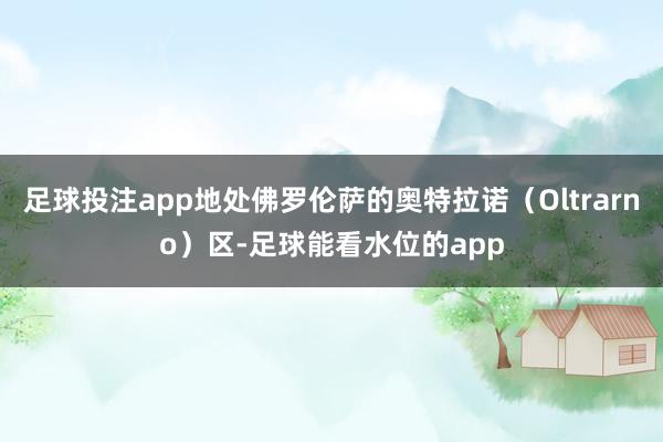 足球投注app地处佛罗伦萨的奥特拉诺（Oltrarno）区-足球能看水位的app
