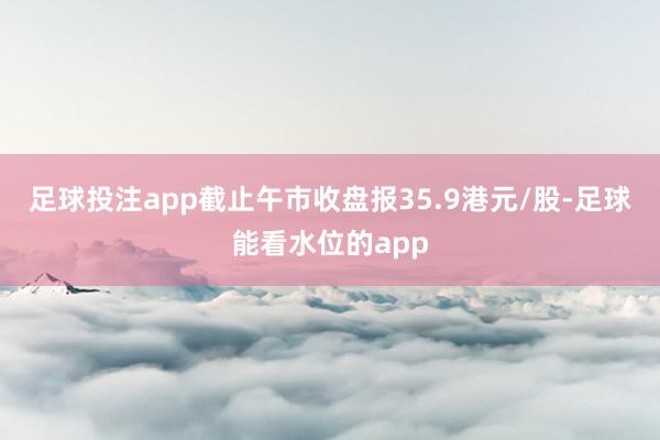 足球投注app截止午市收盘报35.9港元/股-足球能看水位的app