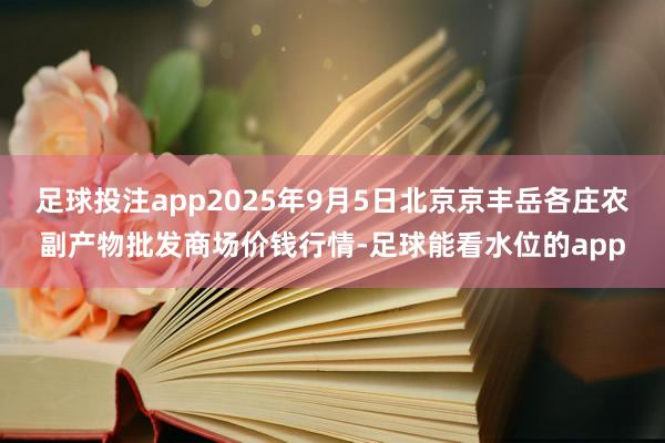足球投注app2025年9月5日北京京丰岳各庄农副产物批发商场价钱行情-足球能看水位的app