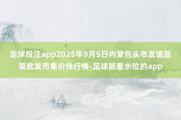 足球投注app2025年9月5日内蒙包头市友谊蔬菜批发市集价钱行情-足球能看水位的app