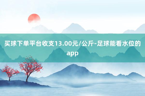 买球下单平台收支13.00元/公斤-足球能看水位的app